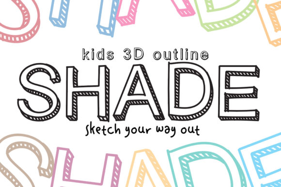 Adding Playful Dimension: The Kids 3D Outline Shade Typeface