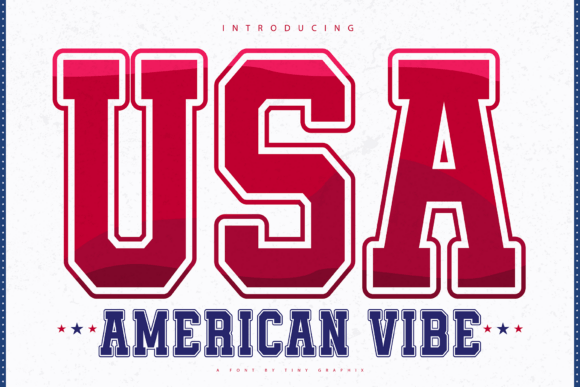 American Vibe: A Bold Typeface for Patriotic Design