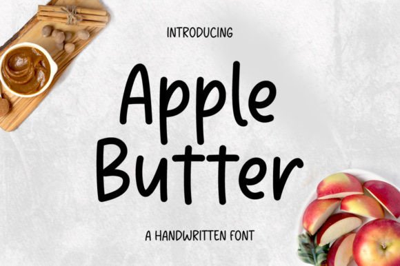 Apple Butter: A Delicate Display Font for Authentic Designs