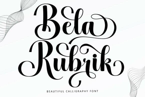Bela Rubrik: The Calligraphy Font for Modern Elegance