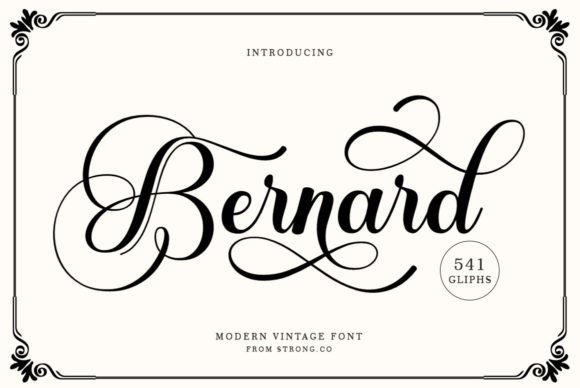 Bernard: A Dazzling Script for Timeless Design