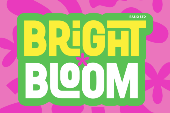 Bright Bloom: A Font That Feels Like a Party