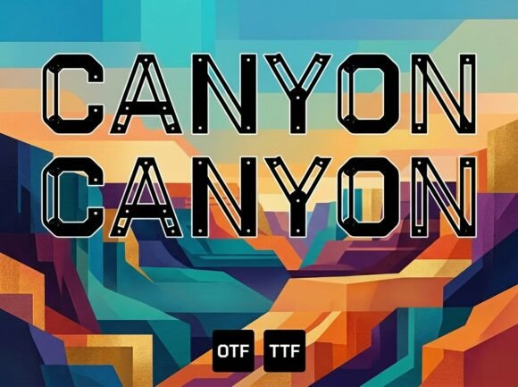 Canyon: A Premium Display Typeface for Bold Brands