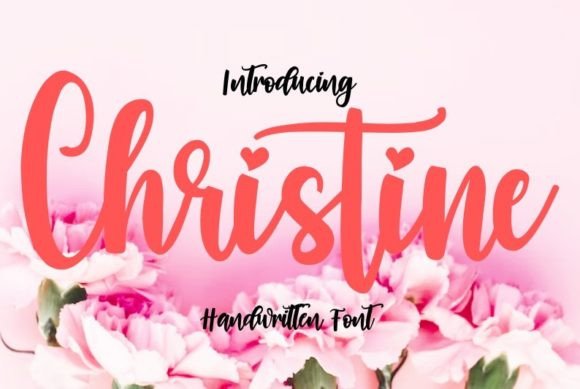 Christine: A Calligraphy Script Font for Elegant Design