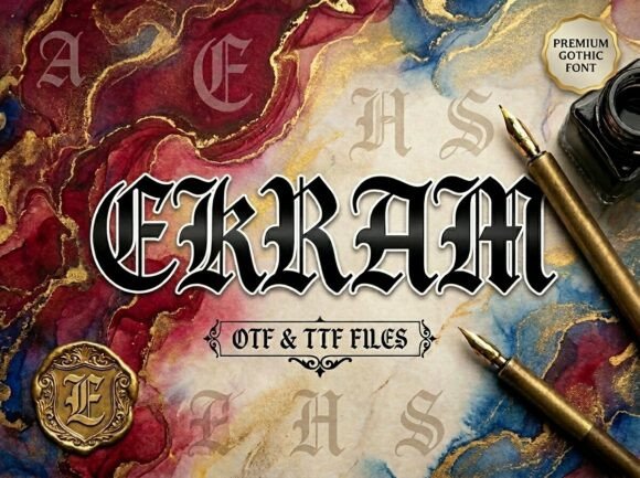 Ekram: A Creative Display Font for Bold Branding