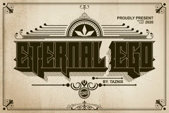 Eternal Ego: A Blackletter Font with Dramatic Vintage Style
