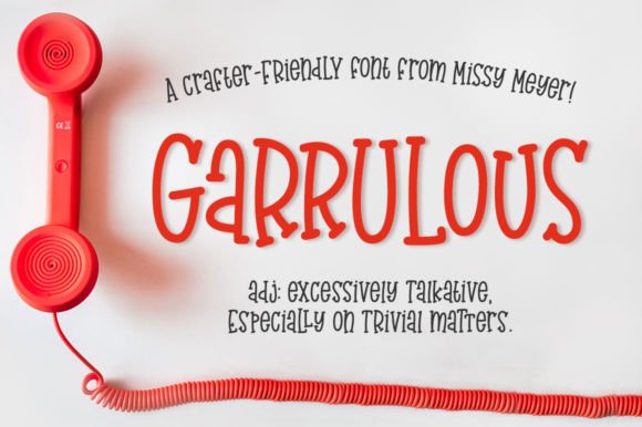 Garrulous: The Tall, Skinny Serif with a Handwritten Soul