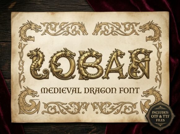 Logan: The Medieval Dragon Font That Tells a Story
