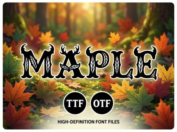 Maple: A Woodland Typeface for Bold Branding