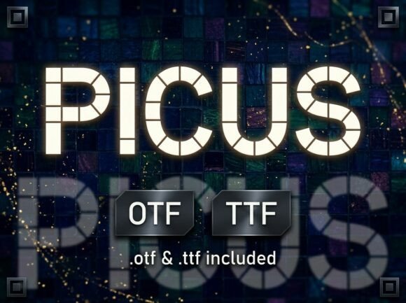 Picus: The All-Caps Display Font That Demands Attention