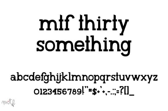 Thirty Something: A Slab Serif for Bold Statements