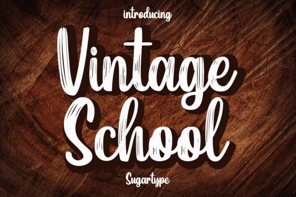 Vintage School: A Brush Script Font with Authentic Character