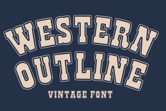 Western Outline: A Vintage Typeface for Modern Impact